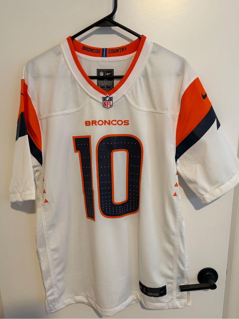 Men’s Denver Broncos Nike Bo Nix Mile High Collection Jersey - White